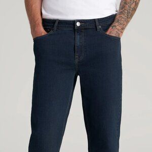 American Tall - J1 Straight Leg Jeans for Tall Men in Deep Blue Rinse - 40x38